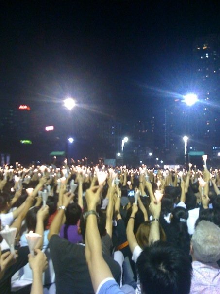 Update Just received this photo a friend took at the remembrance vigil in 